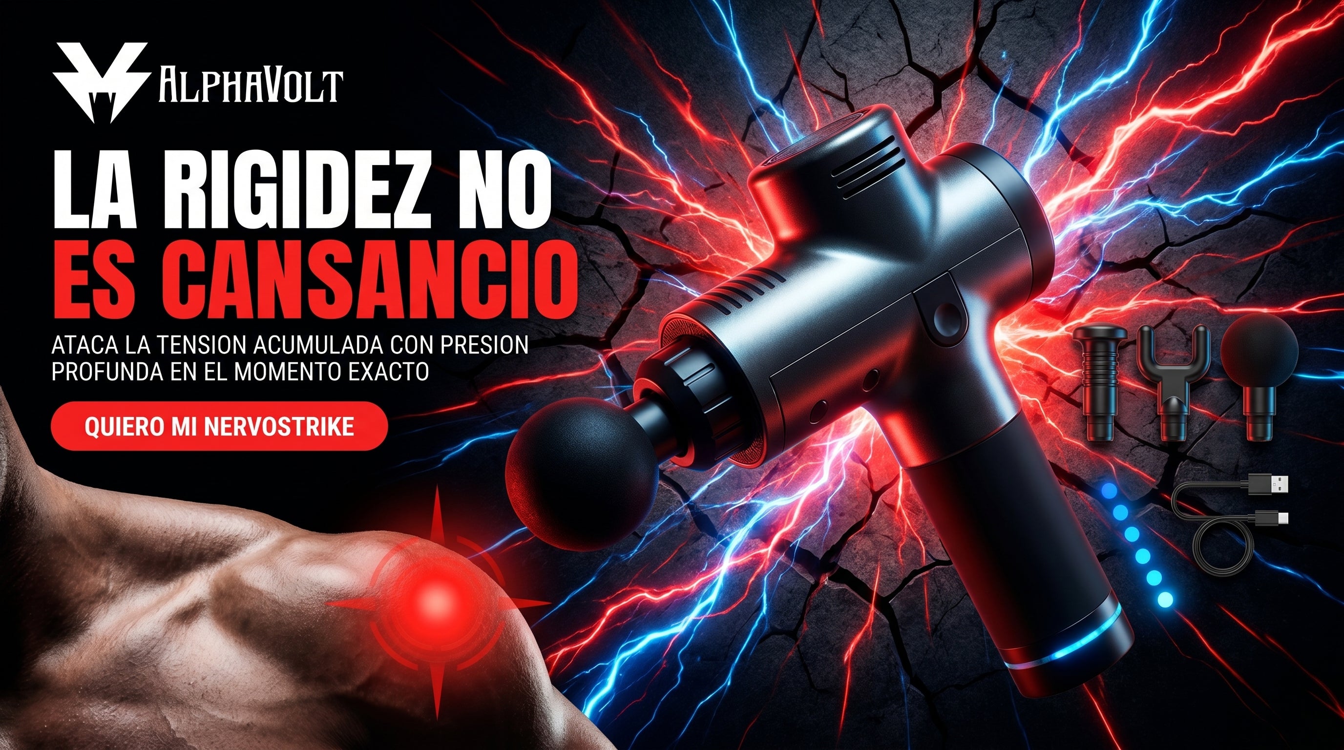 Pistola de Masaje NervoStrike