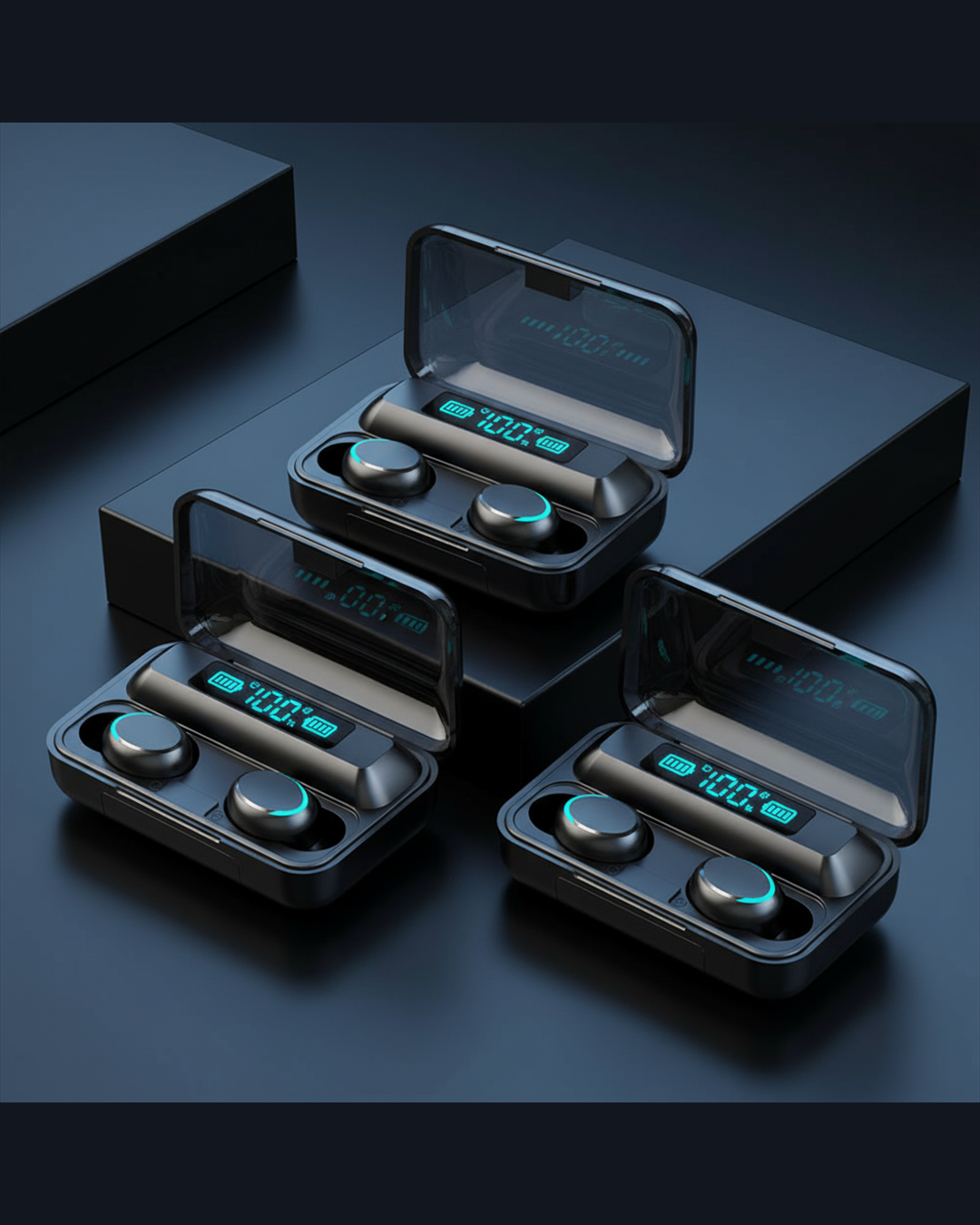 Auriculares Inalambricos Deportivo Control Tactil con Pantalla LED